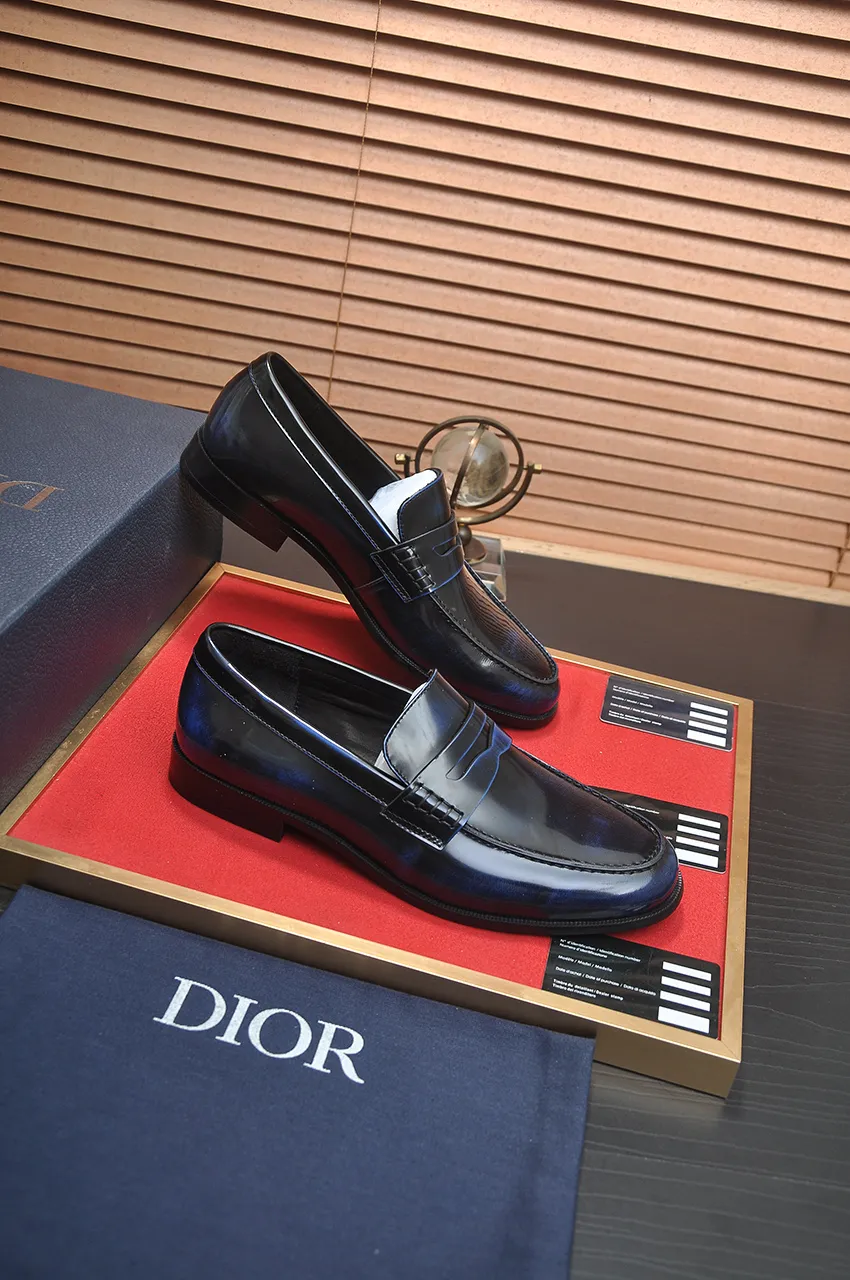 Men's shoes 💰580💶[Dior] (water-dyed cowhide lining) Dior original 1:1 high-quality factory, imported original materials, imported raw cowhide, water-dyed cowhide lining, original TPU outsole, code number: 39-44 (45 customized)